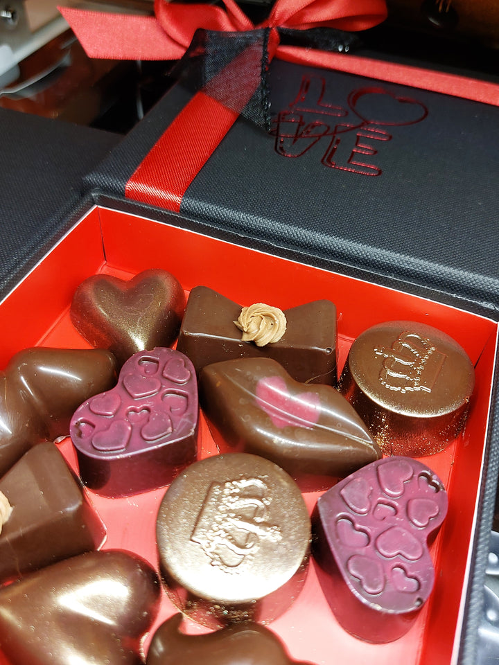 Coffret de chocolats "Love" Saint Valentin