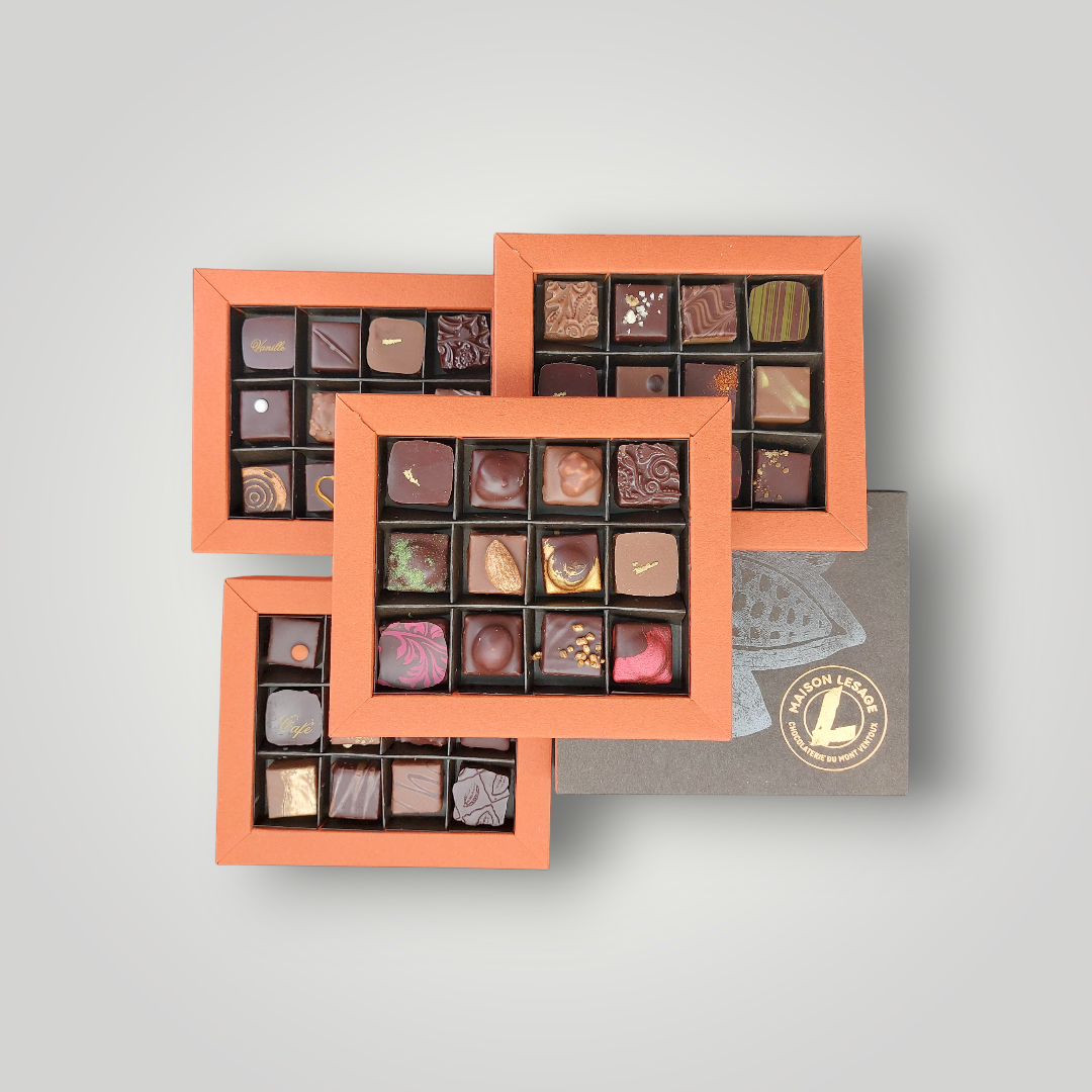 Coffret 48 pièces bonbons chocolat