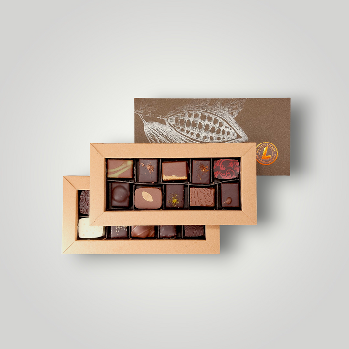 Coffret 20 pièces bonbons chocolat