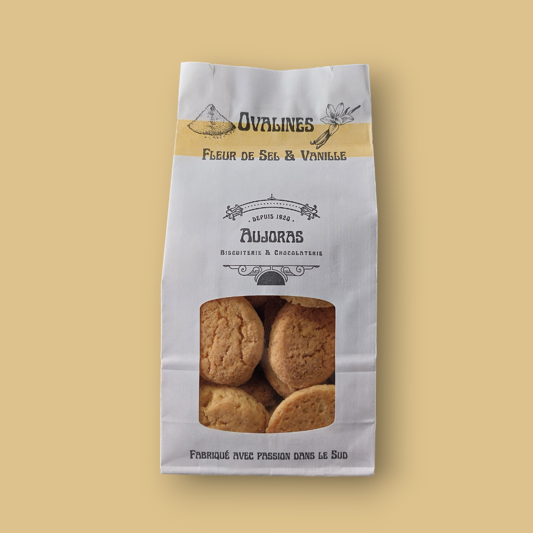Ovalines à la fleur de sel de Camargue et vanille