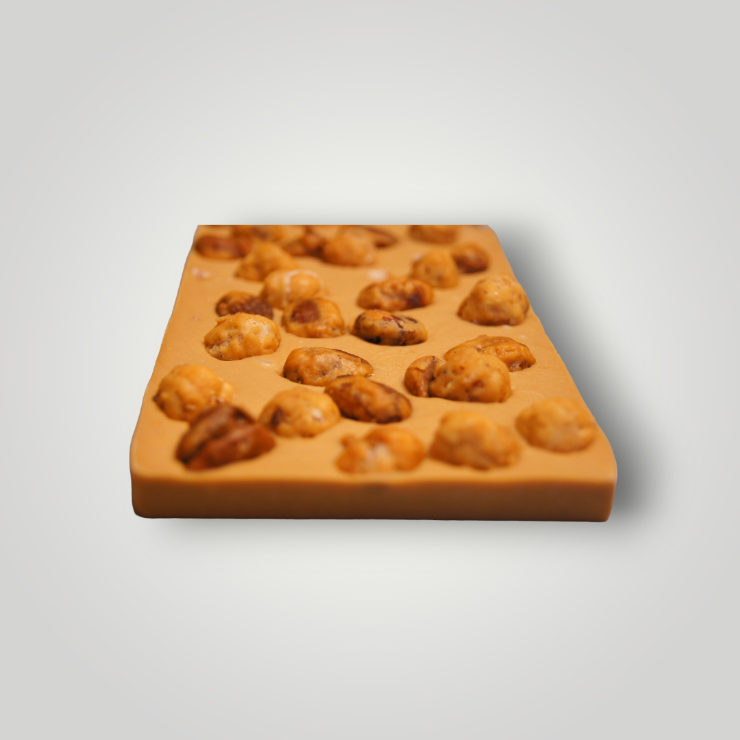 "Carré-Rond" Chocolat à Casser Blond 32% et Amandes/Noisettes